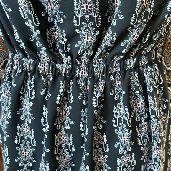 Madewell  Boho dress  peasant style lace up V front  elastic waist  Size 2 NWOT - Picture 9 of 12